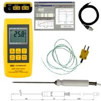 Profesionálne a laboratórne meracie prístroje / Teplomery - PROFI-set so záznamom teploty