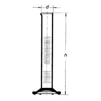 Hustomery / Odmerné valce - Valec odmerný tr.B  1000ml vysoký, hnedý